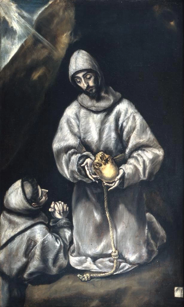 San Francesco e frate Leone meditano sulla morte - Museo del Prado, Madrid
